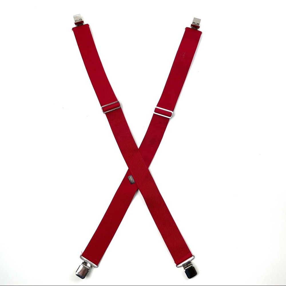 Vintage Welch Red Workwear Suspenders